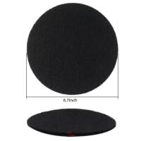 6.7inch Charcoal Filters for Kitchen Compost Bin Pail Replacement Filter Countertop Home Bucket Refill Sets, Made of Activated-Charcoal Material, 5mm in Thickness, 12Pcs