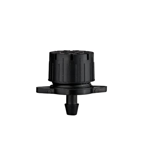 Raindrip 157005B Adjustable Flow Bubbler, Non-Pressure Compensating Emitter, Full-Circle Pattern, 8 Stream Spray with 1/4-Inch Barbed Inlet, 5-Pack, Black