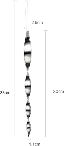 12-Inch Woodpecker Repellent Stick - Decorative Wind-Spinning Bird Deterrent - Keeps Birds Away from Yard and Pool, Reflective Strips Can Be Hung at Home as Decoration (10 Mixed Colors)