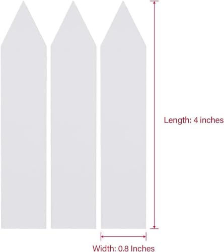 4 Inch Plastic Plant Labels for Seedlings, Flexible Waterproof Plant Tags, Vegetable Gardening Stake Tags for Potted Plants and Outdoor Garden, White, 1000 Pcs