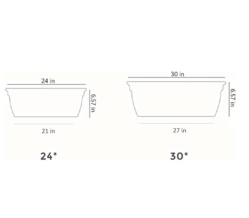 The HC Companies Eclipse Window Planter Box, 30 Inch, White, 2-Pack - color: White, size: 30" (Pack of 2)