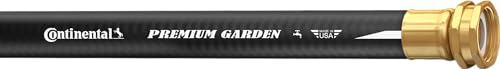 Continental Premium Garden, Black Heavy Duty Cold Water Garden Hose, 5/8in Inside Diameter x 25ft Length, Male x Female Garden Hose Thread - color: Black, size: 25ft