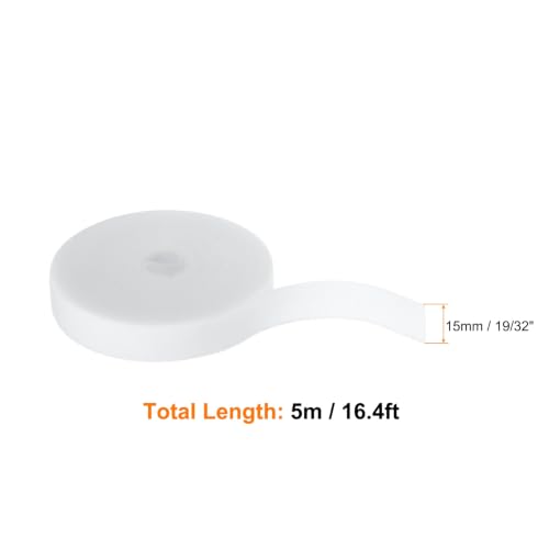 HARFINGTON Garden Plant Tape 16.4ft 19/32" Reusable Ties Strap White - color: White, size: 16.4ft x 19/32"