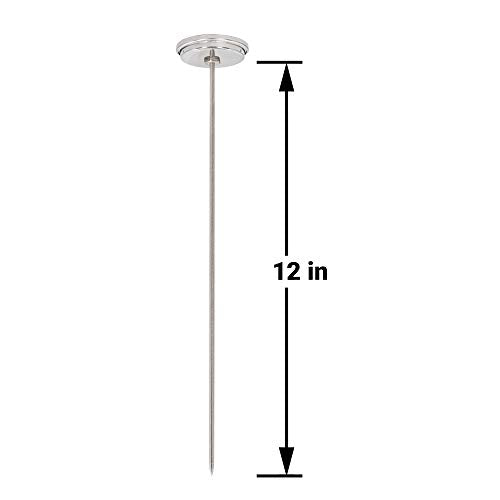 Reotemp K83B1 12 Inch Soil & Compost Thermometer with Digital Composting Guide, 32-178 Fahrenheit and Celsius
