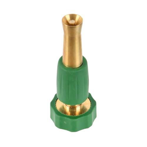4 Inch Heavy Duty Brass Twist Garden Watering Nozzle, Adjustable Multi Spray Pattern Hose Sprayer, Leak Proof Ergonomic Handheld Water Sprinkler for Lawn, Plant & Outdoor Irrigation