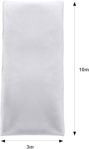 Zonon 10 x 33ft Mosquito Netting White Garden Insect Bug Mesh for Plant - color: White, size: 9.84 x 32.81 ft