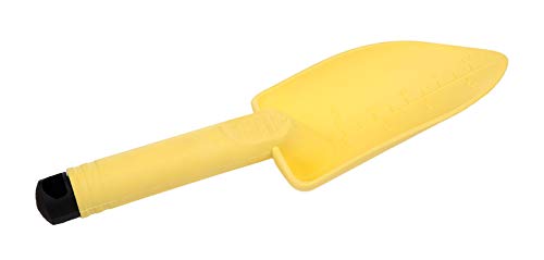 Mintra Garden Tool Set, 4-Piece Heavy Duty Gardening Tools, Includes Cultivator, Trowel, Shovel & Rake, Durable Poly Material & Non-Slip Handle, Planting, Potting, Yard Work, Landscaping – Yellow - color: Yellow