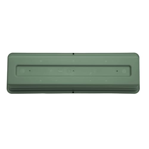Bloem Dura Cotta 30" Plastic Window Box Planter with Saucer, Basil - color: Basil, size: 30"