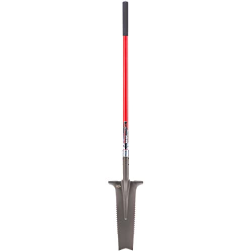 Root Slayer 22911 XL Drain Spade for Trenching & Landscaping, Red - style: Drain Spade XL