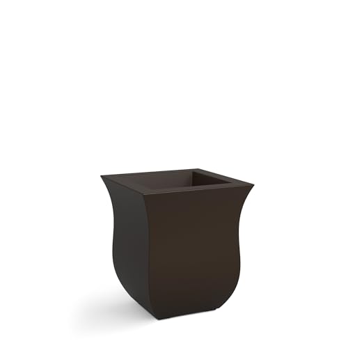 Mayne 5873-ES Polyethylene Planter, Espresso 16x16 - color: Espresso