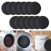 6.7inch Charcoal Filters for Kitchen Compost Bin Pail Replacement Filter Countertop Home Bucket Refill Sets, Made of Activated-Charcoal Material, 5mm in Thickness, 12Pcs