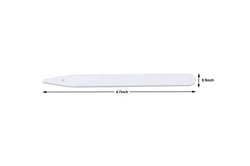 Delatanus 200PCS Plant Labels 4.7inch Plant Markers,White