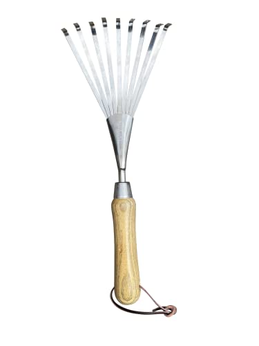 Garden Guru Eco Hand Rake Soil Tiller- 100% Recycled Stainless Steel - Rust Resistant - FSC Certified Wood Ergonomic Handle - Great for Gardening Cultivating Loosening Soil & Spreading Mulch (2 Pack) - size: 2 Pack