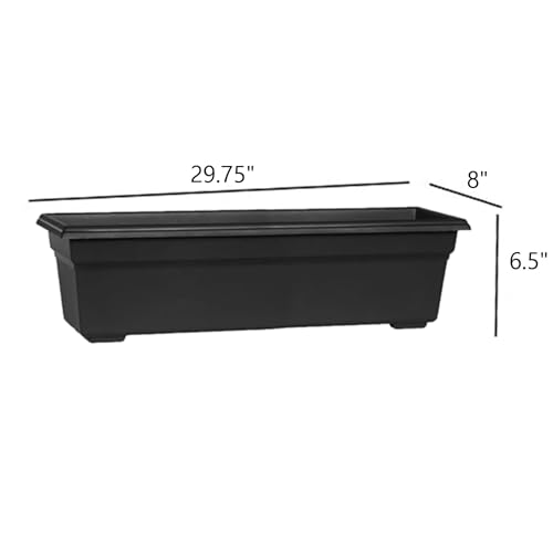Novelty (#16308 Countryside Flower Box, Black - 30"