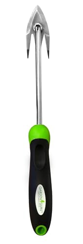 Garden Guru Root Weeder Tool with Ergonomic Handle - Stainless Steel Weed Puller for Planting, Weeding, Flower and Vegetable Care in Lawn Garden Yard | Rust Resistant - 1 Case (50 Pcs) - size: 50 Pack, style: Root Weeder