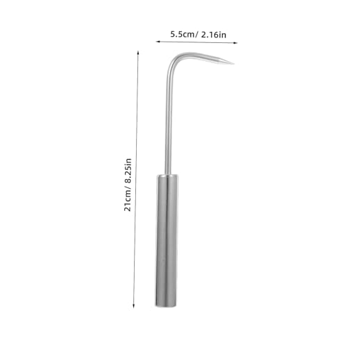 VANZACK Stainless Steel Crack Weeder Crevice Weeding Tool with Ergonomic Handle for Garden Lawn Patio Yard Soil Loosening and Root Pulling Small Manual Garden Weeder