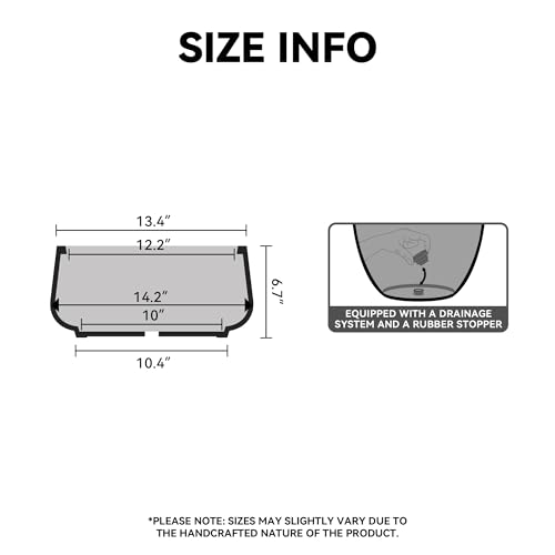 Kante Black Concrete Planter 14.2" Dia All-Weather Round Accent Pot - color: Black, size: 14.2"Dia x 6.7"H