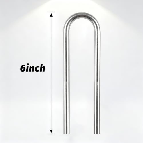 Atlantic Stainless Steel Landscape Staples Garden Stakes. (6"-U-20pcs) - size: U-shaped 6"x20pcs
