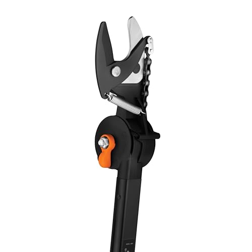Fiskars 5 Ft Compact Cordless Tree Trimmer, Rotating Pruner Head, Yard Care - style: 5 ft Rope-Free Pruner