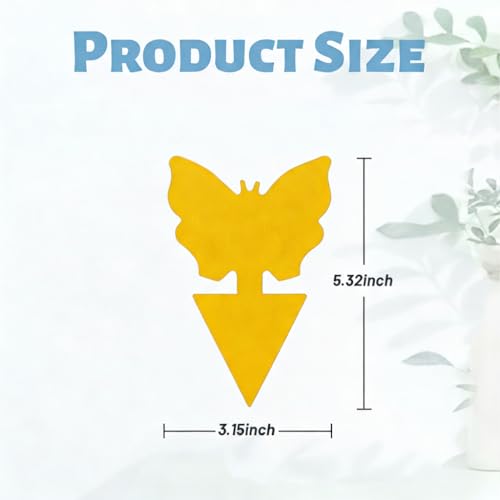 96 Pack Fruit Fly Sticky Trap - Gnats Insect Traps for Indoor Outdoor, Yellow Double-Sided Sticky Insect Catchers Fungus, Fruit Flies, Whiteflies, Aphids, Leaf Miners - size: 96P