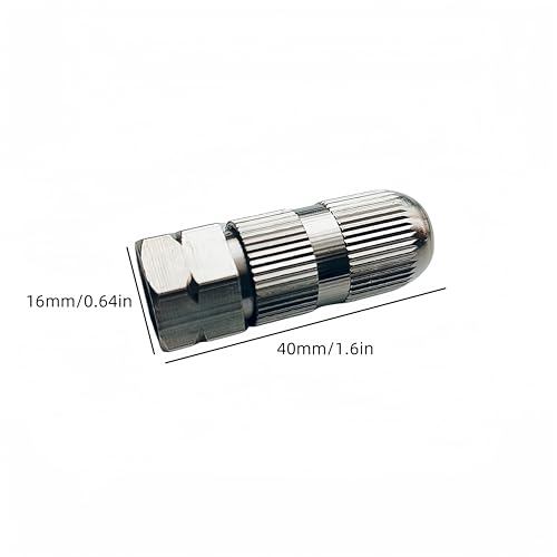 2PCS Stainless Steel Sprayer Nozzle Tips, High Pressure Adjustable Misting Spray Nozzle, Suitable for Replacing Backpack Sprayer Nozzle, Farm Nozzle, Garden Irrigation, Silver