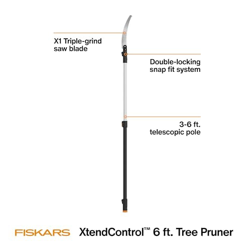 Fiskars 3-6 Ft XtendControl Extendable Modular Pole Saw & Tree Trimmer - style: 6' X1 Saw