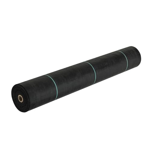 VEVOR Weed Barrier Landscape Fabric, 3x300 FT Heavy Duty Garden Weed Fabric, 3.2Oz Woven Weed Control Fabric, Weed Blocker Mat, Easy Setup, Durable PP Gardening Fabric for Driveway Ground Cover, Black - size: 3FT*300FT-3.2OZ