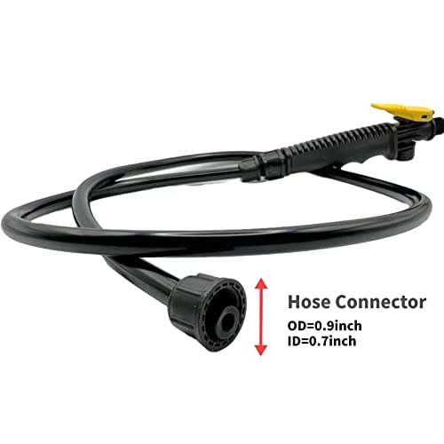 VANPET Replacement Sprayer Wand for Ryobi - Stainless Steel With Adjustable Nozzle, Trigger & Hose Compatible With P2803 (44 Inches)