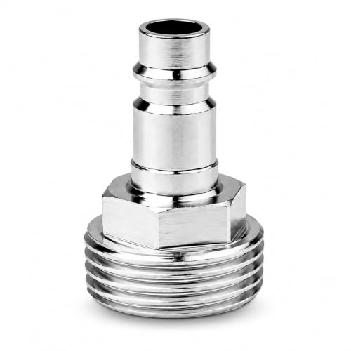 Drinking Water Safe Quick Connect Plug for RV Water System | Plug Adapter with 3/4-Inch Male Garden Hose Threading - size: RV Quick Connect Plug