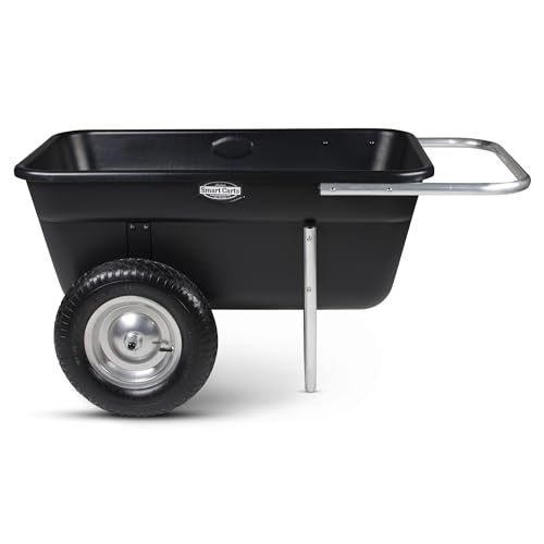 Premium Yard Cart - Strong, Lightweight, and Perfectly Balanced (16" Air Filled Wheels)