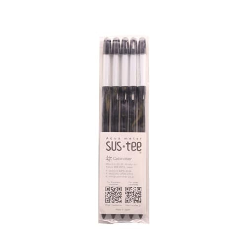 Sustee Aquameter - Medium - Black - Bundle of 5 - Leave-in Soil Moisture Meter for Potted Plants - Plant Water Sensor - Refillable - color: Black, size: M, style: 5 pcs set