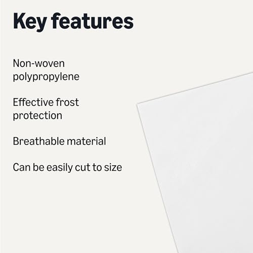 Amazon Basics Plant Covers for Frost Protection, 10 x 30 ft, White, 3-Pack - size: 10ft x 30ft (Pack of 3)