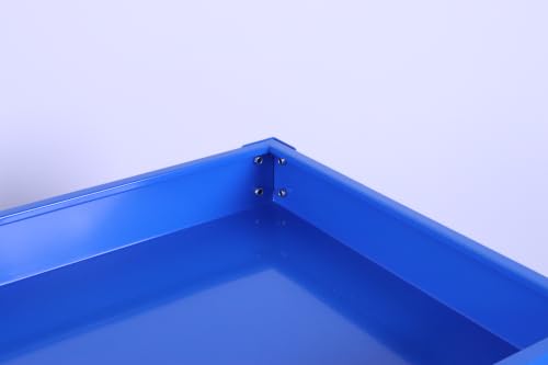 Heavy Duty Service Utility Cart, 2 Shelf Steel - color: Blue