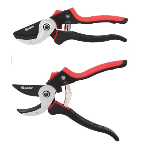 Eden 39000 Heavy Duty Adjustable Anvil Pruning Shears for Gardening, Hand Pruners, Stem Cutter, Branch Trimmer, Garden Clippers - style: Adjustable