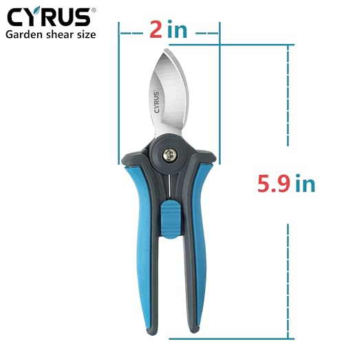 6 Inch Curved Blade Small Pruning Shears Stainless Steel Hand Pruner Snips - style: Pruning Snip 4