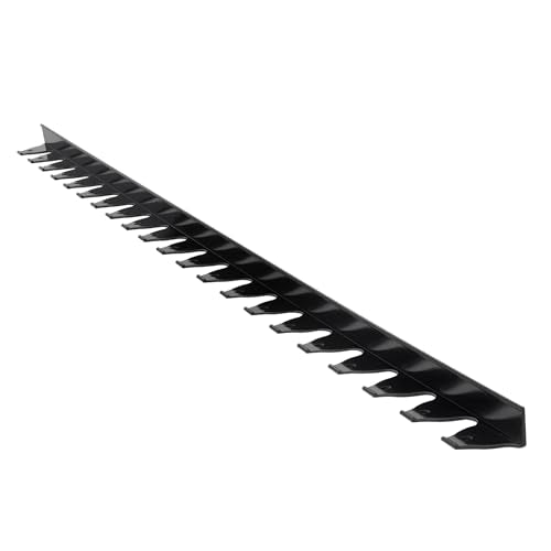 VEVOR Landscape Edging Border, 10Pcs 6 ft x 1.6 in Plastic Garden Edging with 60 Spikes, Sun-Resistant Flowerbed Borders, DIY Layout, No Dig Garden Edger Border Divider for Lawn Edgings for Yard - style: 60ft*1.7in(L-shaped)