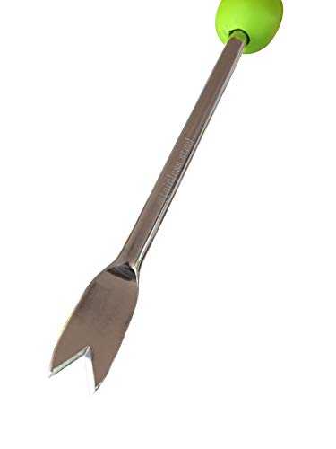 Garden Guru Dandelion Weeder Tool with Ergonomic Handle - Stainless Steel Weed Puller for Planting, Weeding, Flower and Vegetable Care in Lawn Garden Yard | Rust Resistant - size: 1 Pack, style: Stainless Steel