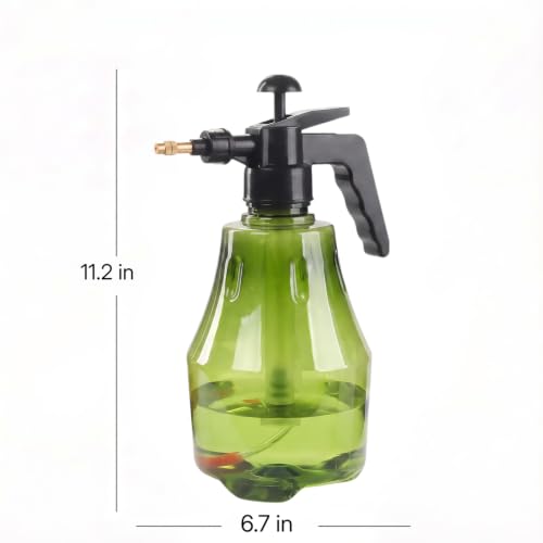 1.5L Garden Pump Sprayer, Handheld Pressure Bottle, Green - color: Green