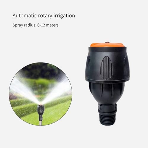 Lawn Sprinkler, Sprinklers for Yard with Metal Spike Base,Gardening Watering System for Small Medium Yard, 2 Pattern - color: Black