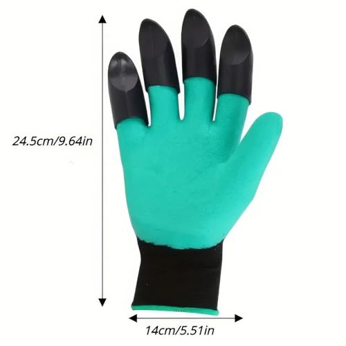 Garden Gloves with Claws, Waterproof Breathable, Puncture Resistant Gardening Gloves for Digging Planting Weeding