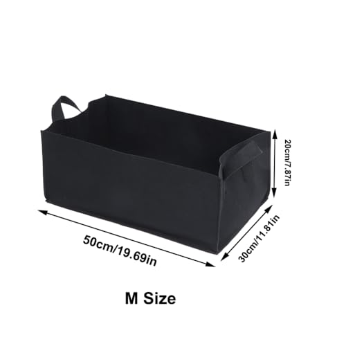 Grow Bags with Handles, Breathable Fabric Raised Garden Bed Planters for Vegetables, Flowers, Tomatoes, Potatoes and Outdoor Garden Planting(M) - size: Medium
