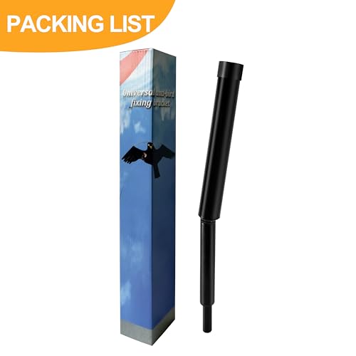 eyijklzo Bird Scarer Kite Stand for 13ft Pole - style: Rotating Base