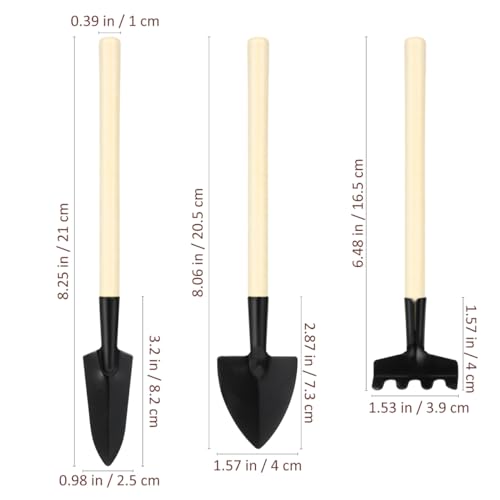 6Pcs Mini Gardening Tools Kit, Handle Planting Tools Kit for Plants