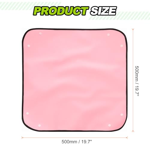 HARFINGTON 3pcs Repotting Mat 19.7" x 19.7" Oxford Cloth Waterproof Plant Repotting Mat Foldable Portable Gardening Potting Tray with Plastic Buckle for Indoor Plant Change Soil, Pink - color: Pink