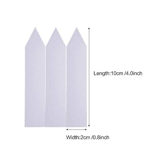 500 Pcs 4 Inch Plastic Plant Nursery Garden Labels Pot Marker Garden Stake Tags White,Box of 500 - color: White