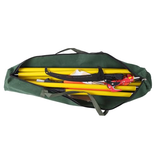 30FT Extendable Pole Saw, Manual Branch Trimmer with Long Handle, Manuals Tree Pruning Saws Band Scissors, 9 Knots Yellow - size: 30FT Yellow