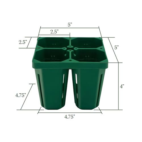 Vego garden Seedling Suite Products, 8 Pack Jumbo Seedling Trays with 10" x 20" Bottom Watering Trays - size: Jumbo