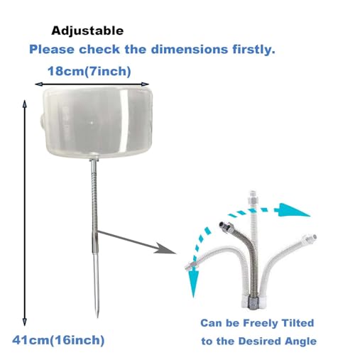 2pc Adjustable Sprinkler Shield, Splash Guard for Lawns, Underground Sprinkler Protector (Size A)