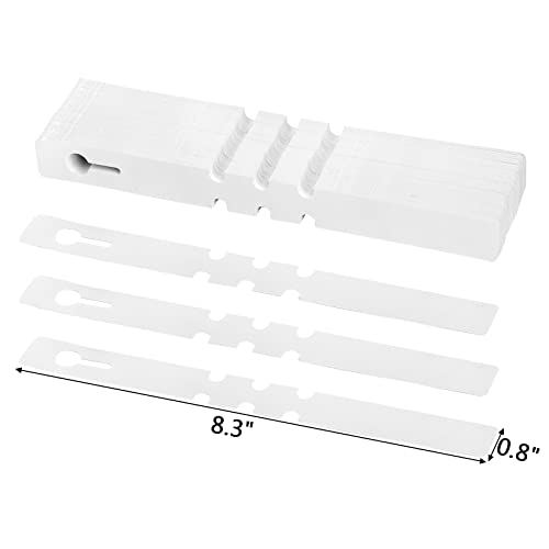 Foraineam 600 Pcs Hanging Plant Tree Tags White Plastic Plant Markers Labels Wrap Around Nursery Garden Plant Tags (Pack of 2) - size: 8-1/4” x 0.78” (21 cm x 2cm) (Pack of 2)