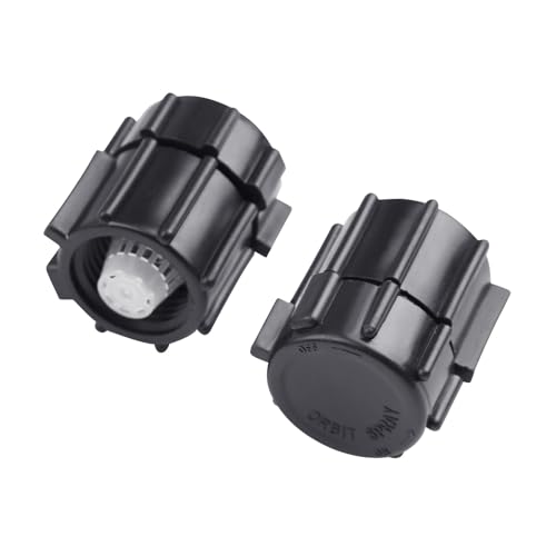10PCS Black Shrub Head Mushroom Bubbler, Adjustable Water Flow Drip Irrigation Spray Emitters Heads for 1/2 inch Male Thread, Suitable for Garden, Shrubs, Tree Watering System